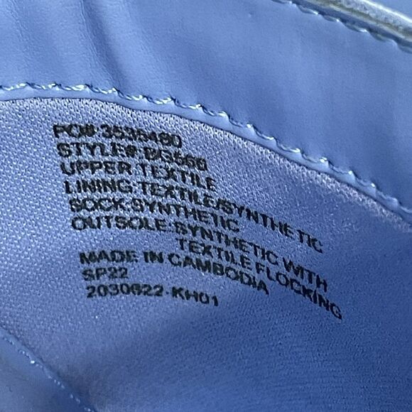 J. CREW Microsuede Single Strap Slide Sandals Women’s 8 Peri Blue Flat Shoe NEW - Picture 6 of 8